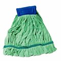 Monarch Brands Microfiber Tube Mop - 18oz , Green, 12PK M600018G-CS